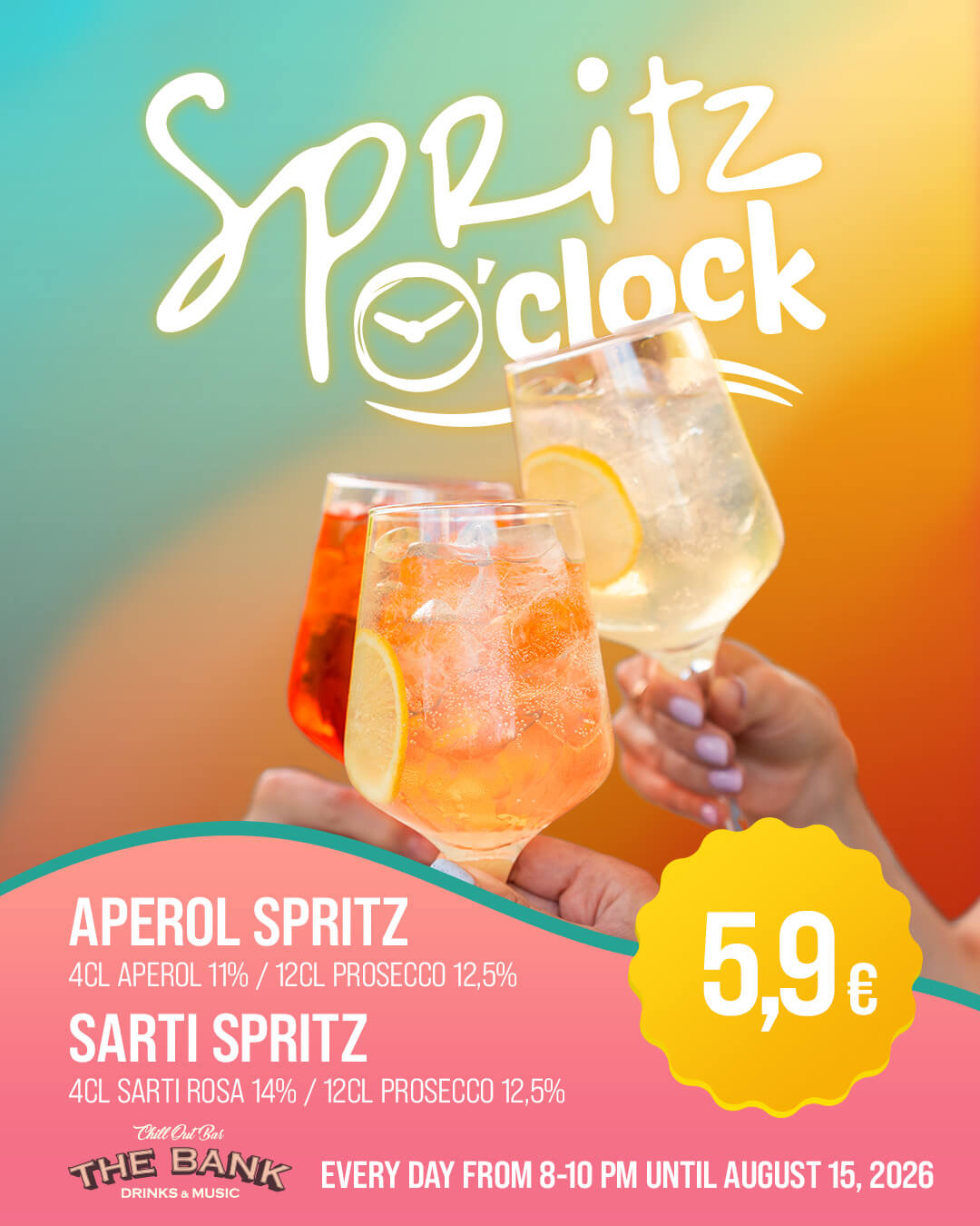 Spritz clock